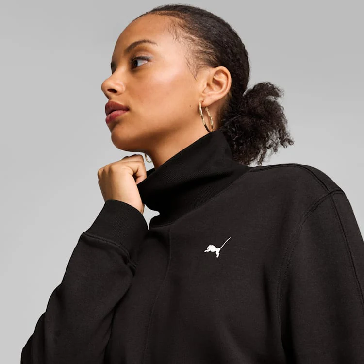 Sweatshirts Mulher Puma Gola Alta - Image 3