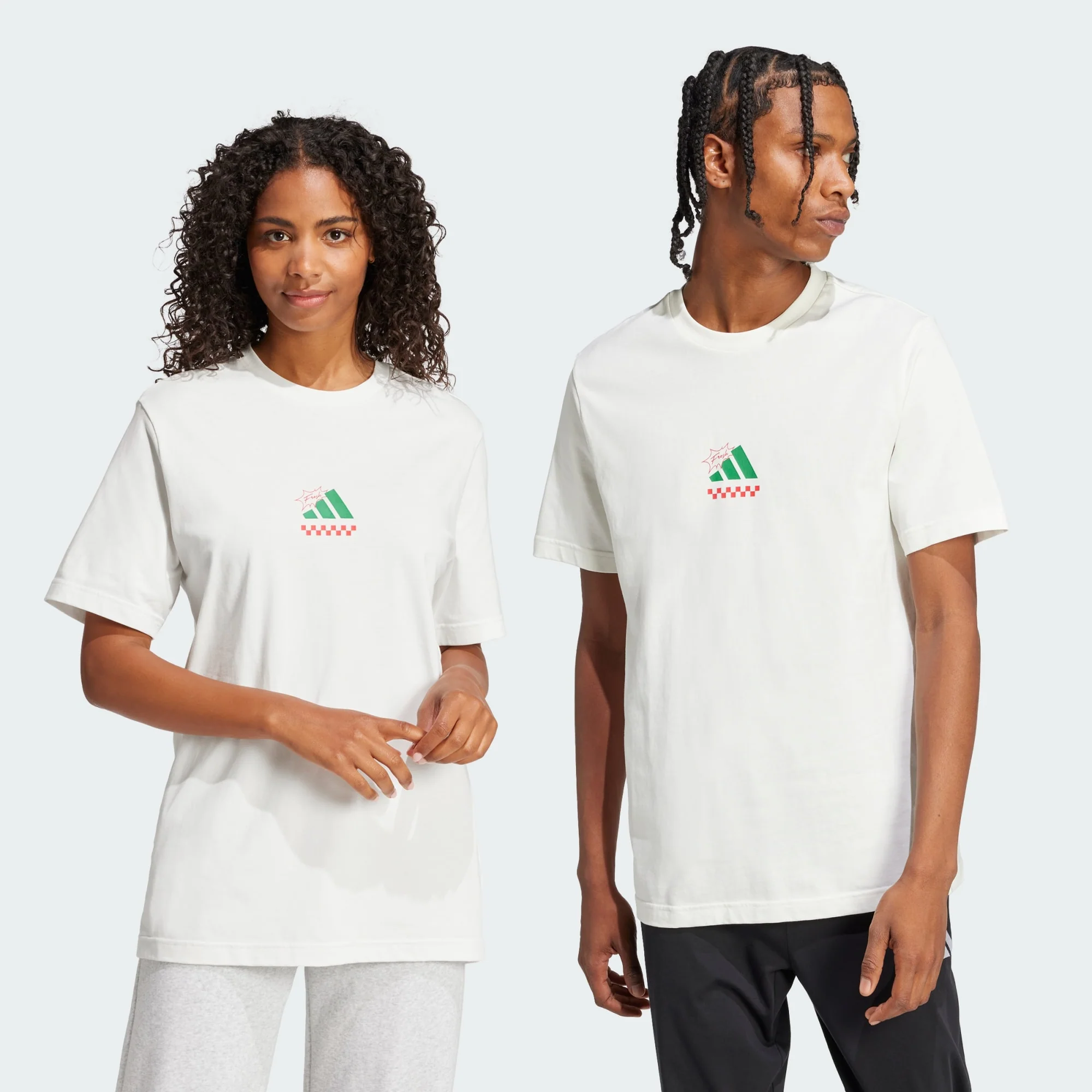 T-shirts de Algodão Homem Adidas Lounge Pizza - Image 2